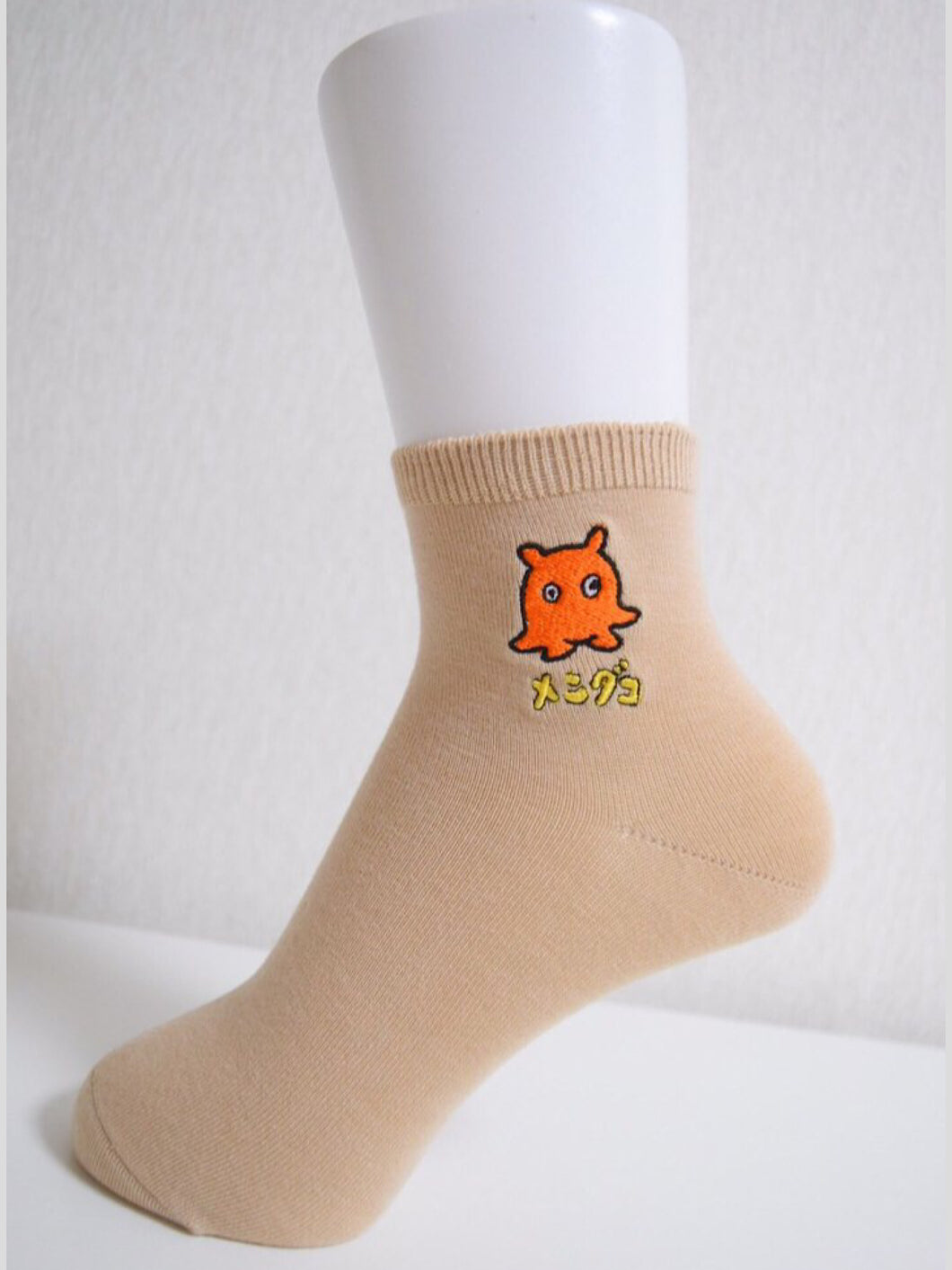 【店舗限定】深海魚刺繍ショートソックス/メンダコ
